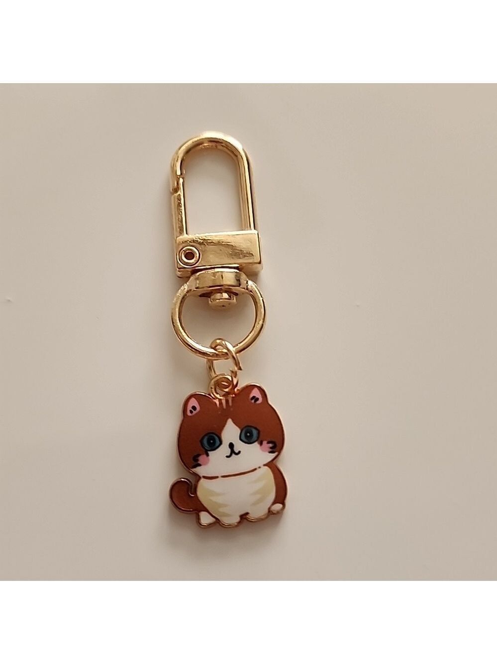 CAT ZIPPER Pull- purse charm Or Charm bracelet Lobster claw clip closure